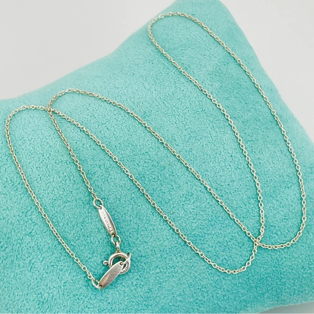 Tiffany & Co Elsa Peretti Chain Necklace in Sterling Silver 19 inch